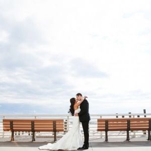 Oleg Cassini Strapless Wedding Gown